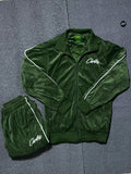 CONJUNTO CORTEZ VELUDO VERDE